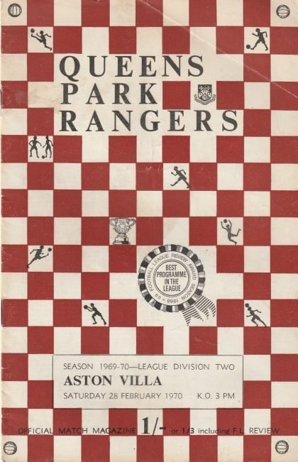 Queens Park Rangers v Aston Villa  28-Feb-1970
