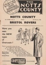 Notts County v Bristol Rovers  08-Feb-1958