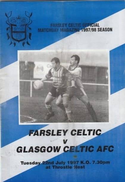 Farsley Celtic v Glasgow Celtic 22-Jul-1997