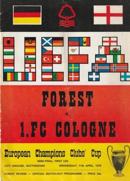 Nottingham Forest v Cologne 11-Apr-1979