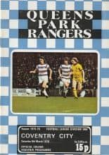 Queens Park Rangers v Coventry City 06-Mar-1976