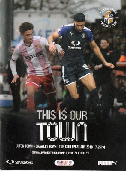 Luton Town v Crawley Town   13-Feb-2018