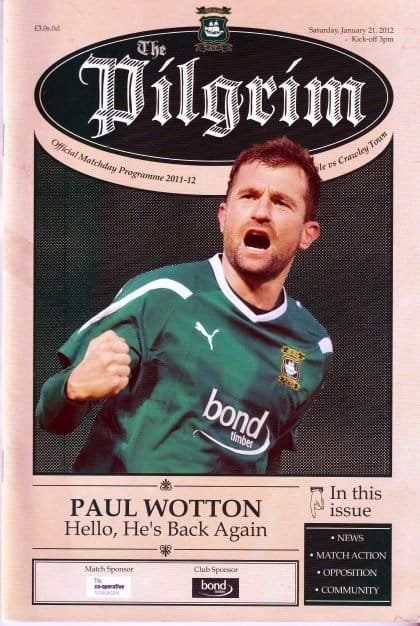 Plymouth Argyle v Crawley Town  21-Jan-2012
