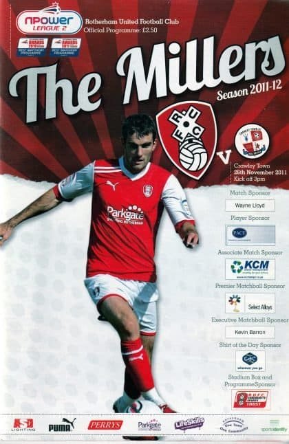 Rotherham United v Crawley Town  26-Nov-2011