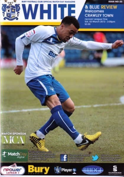 Bury v Crawley Town  02-Mar-2013