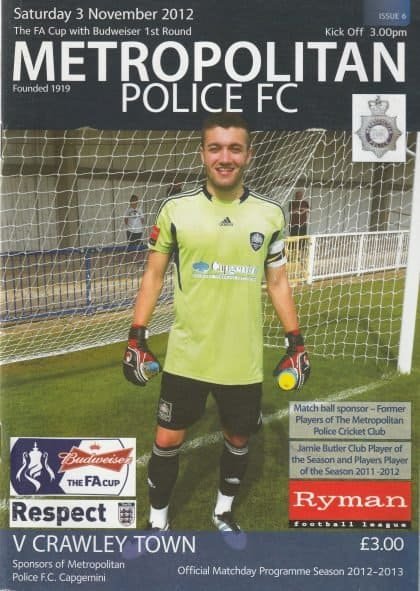 Metropolitan Police v Crawley Town  03-Nov-2012
