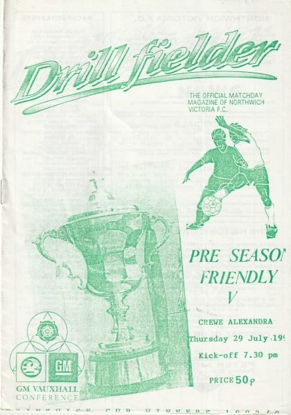 Northwich Victoria v Crewe Alexandra 29-Jul-1993