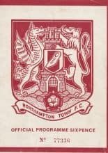 Northampton Town v Crystal Palace 13-Mar-1965