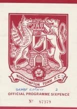 Northampton Town v Derby County 10-Apr-1965