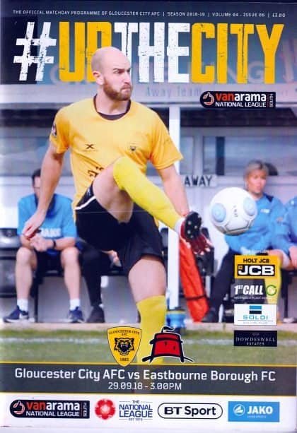 Gloucester City v Eastbourne Borough  29-Sep-2018