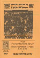 Newport County v Gloucester City 30-Sep-2002