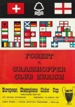Nottingham Forest v Grasshoppers Zurich   07-Mar-1979