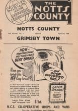 Notts County v Grimsby Town 05-Apr-1958