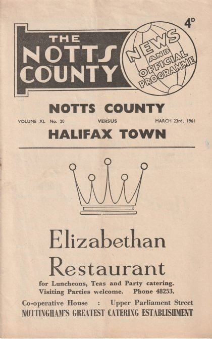 Notts County v Halifax Town 23-Mar-1961