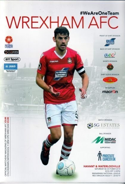Wrexham v Havant & Waterlooville  06-Oct-2018