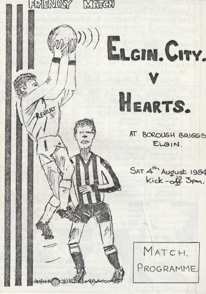 Elgin City v Heart of Midlothian  04-Aug-1984