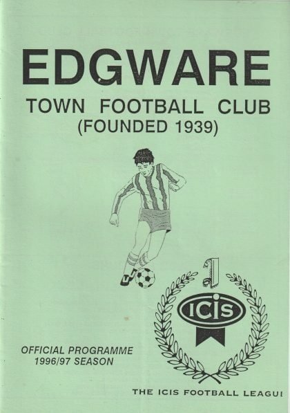 Edgware Town v Horsham   07-Sep-1996