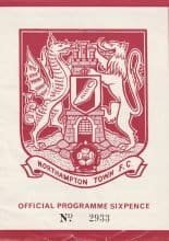 Northampton Town v Huddersfield Town  11-Sep-1964