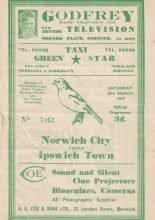 Norwich City v Ipswich Town 20-Mar-1954