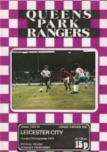 Queens Park Rangers v Leicester City 23-Sep-1975