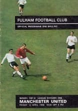 Fulham v Manchester United  12-Apr-1968