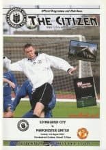 Edinburgh City v Manchester United  03-Aug-2003