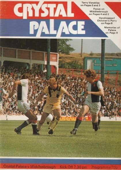 Crystal Palace v Middlesbrough 15-Jan-1979