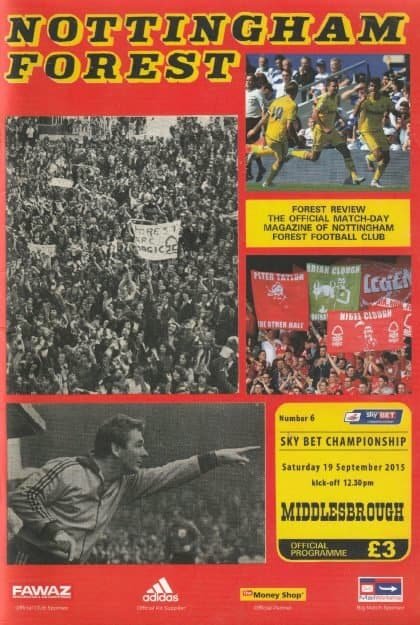 Nottingham Forest v Middlesbrough 19-Sep-2015