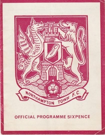 Northampton Town v Middlesbrough  01-Sep-1964