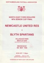 Newcastle United Reserves v Blyth Spartans 08-May-1996