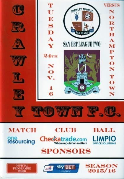 Crawley Town v Northampton Town   24-Nov-2015