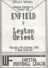 Enfield Reserves v Leyton Orient Reserves  06-Oct-1988