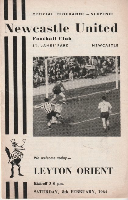 Newcastle United v Leyton Orient  08-Feb-1964