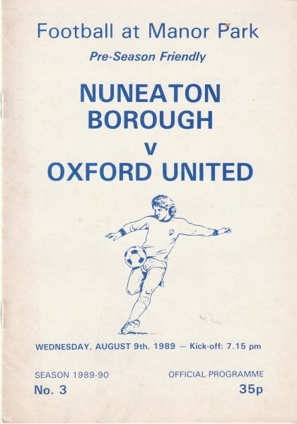 Nuneaton Borough v Oxford United 09-Aug-1989