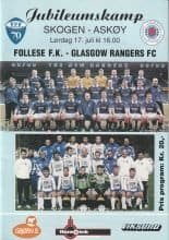 Follese FK v Glasgow Rangers  17-Jul-1999