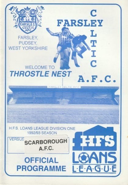 Farsley Celtic v Scarborough  07-Apr-1993