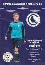 Crowborough Athletic v Sidley United 31-Aug-2010