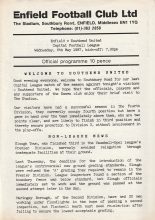 Enfield Reserves v Southend United Reserves  06-May-1987