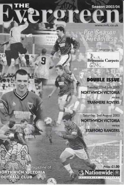 Northwich Victoria v Stafford Rangers  02-Aug-2003