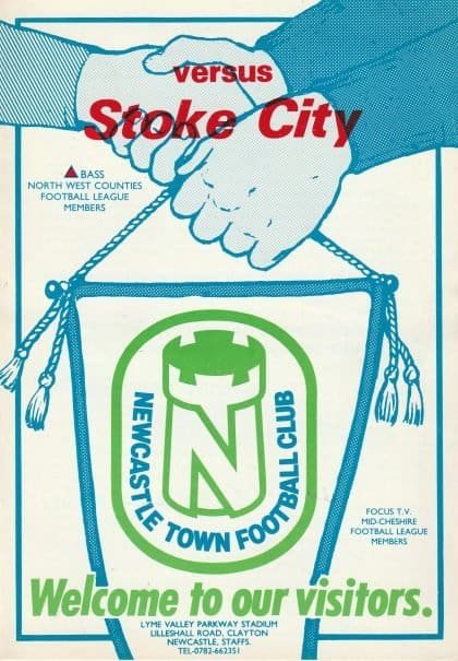 Newcastle Town v Stoke City 06-Aug-1987