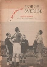 Norway v Sweden 14-Sep-1958