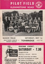 Hastings United v Tonbridge 01-May-1965