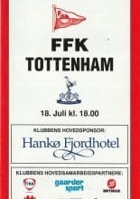 Fredrikstad FK v Tottenham Hotspur  18-Jul-1997