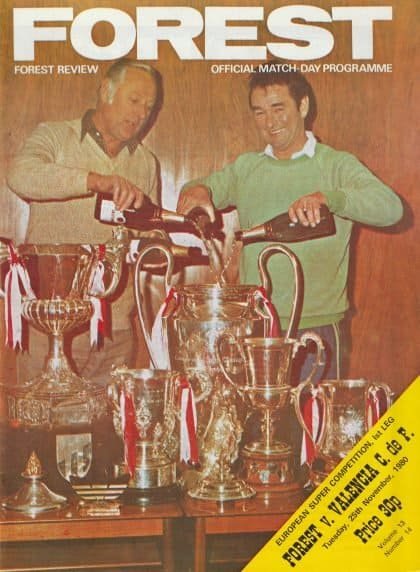 Nottingham Forest v Valencia 25-Nov-1980