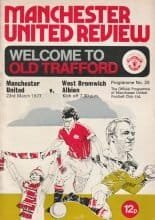 Manchester United v West Bromwich Albion 23-Mar-1977