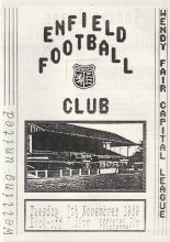 Enfield Reserves v Welling United Reserves  07-Nov-1989