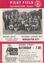 Hastings United v Worcester City 29-Aug-1964