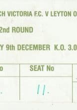Northwich Victoria v Leyton Orient 09-Dec-2000