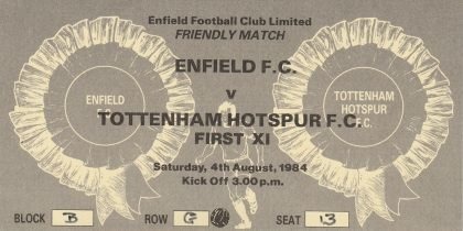 Enfield v Tottenham Hotspur 04-Aug-1984