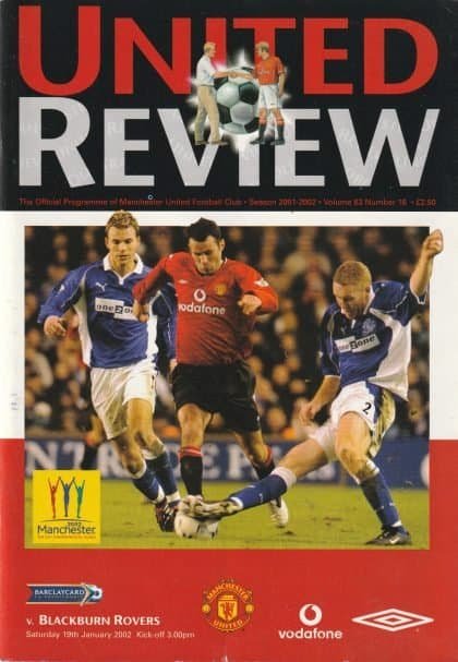 Manchester United v Blackburn Rovers 19-Jan-2002